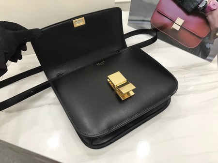 Celine Classic Box Flap Bag Original Calfskin Leather 3378 Black