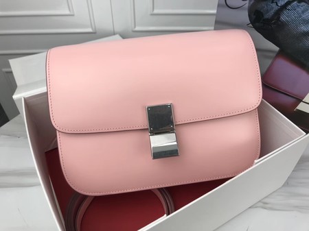 Celine Classic Box Flap Bag Original Calfskin Leather 3378 Pink