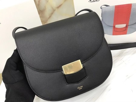 Celine Compact Trotteur Original Calfskin Leather 1269 Black