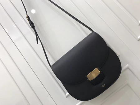 Celine Compact Trotteur Original Calfskin Leather 1269 Black