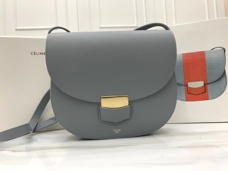 Celine Compact Trotteur Original Calfskin Leather 1269 Light Grey