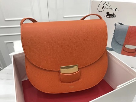 Celine Compact Trotteur Original Calfskin Leather 1269 Orange