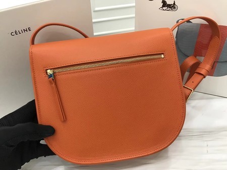 Celine Compact Trotteur Original Calfskin Leather 1269 Orange