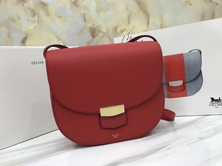 Celine Compact Trotteur Original Calfskin Leather 1269 Red