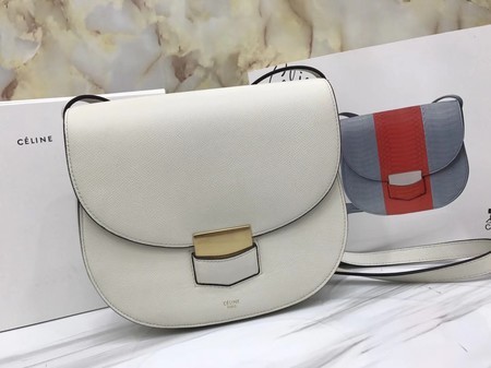 Celine Compact Trotteur Original Calfskin Leather 1269 White