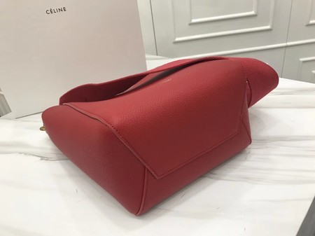 Celine Cabas Phantom Bags Original Calfskin Leather 3370 Red