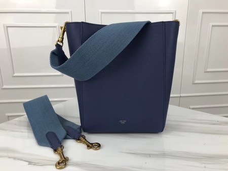 Celine Cabas Phantom Bags Original Calfskin Leather 3370 Skyblue