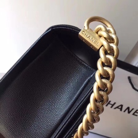 Boy Chanel Original Cannage Patterns Bag 67086 Black