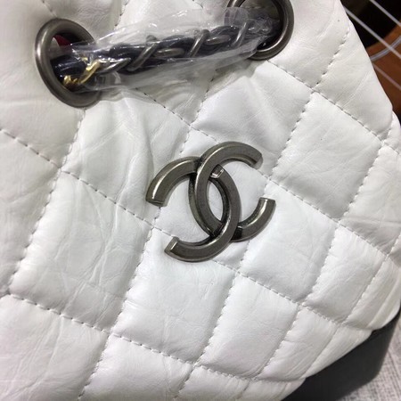 Chanel Gabrielle Backpack Sheepskin Leather 7027 White