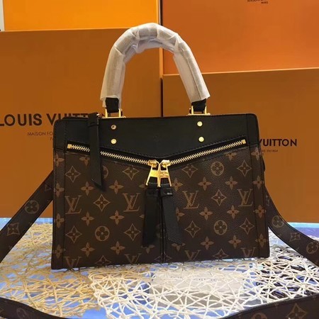 Louis Vuitton Monogram Canvas POPINCOURT 44195 Black