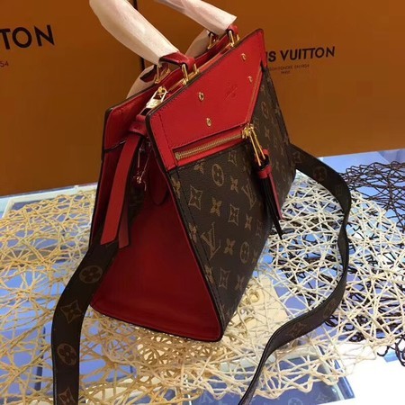 Louis Vuitton Monogram Canvas POPINCOURT 44195 Red