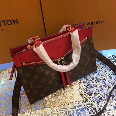 Louis Vuitton Monogram Canvas POPINCOURT 44195 Red