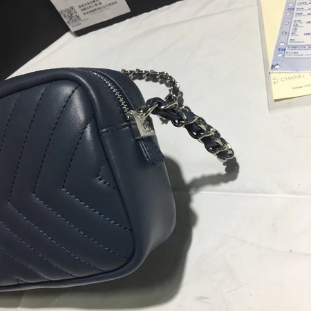 Chanel Original Sheepskin Leather Shoulder Bag 22500  Royal Blue