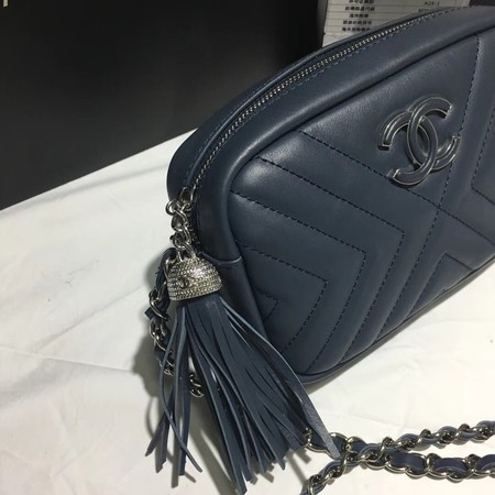 Chanel Original Sheepskin Leather Shoulder Bag 22500  Royal Blue