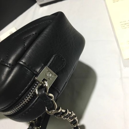 Chanel Original Sheepskin Leather Shoulder Bag 22500  black