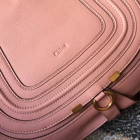 Chloe Marcie original Calfskin Leather Top Handle Bag 166320  pink