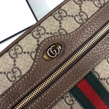 Gucci GG canvas ophidia supreme small shoulder bag PVC 517350 brown