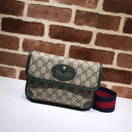 Gucci GG canvas supreme waist pack 489617 green