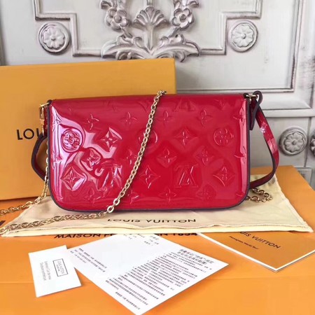 Louis Vuitton Monogram Vernis Pochette Felicie GM M61267 red