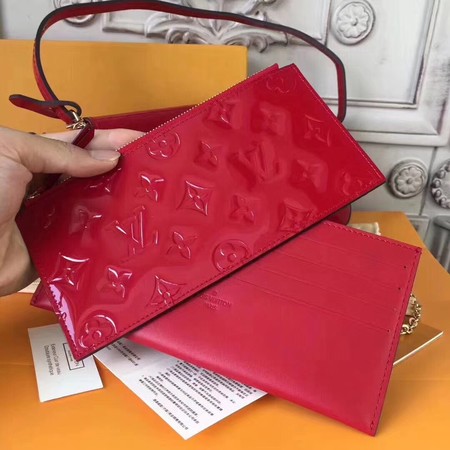 Louis Vuitton Monogram Vernis Pochette Felicie GM M61267 red