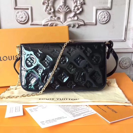 Louis Vuitton Original Monogram Vernis POCHETTE FELICIE 61276 black