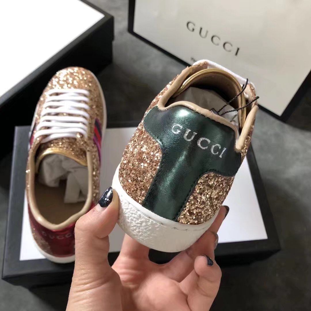 Gucci women shoes GG1303H gold