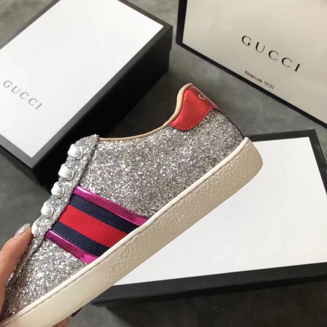 Gucci women shoes GG1303H silver