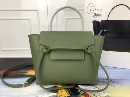 Celine Small Belt nano Bag Original Leather 98310 green