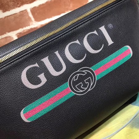 Gucci Original Calfskin Leather Pocket 493869 Black