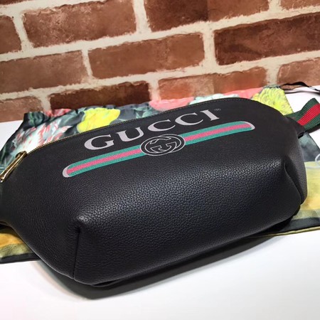 Gucci Original Calfskin Leather Pocket 493869 Black