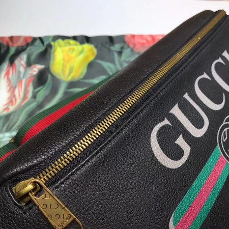 Gucci Original Calfskin Leather Pocket 493869 Black