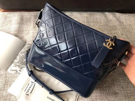 Chanel Gabrielle Original Cowhide Leather Shoulder Bag A93842 blue