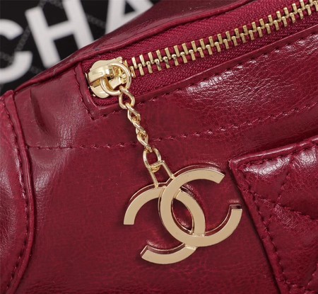 Chanel Sheepskin Leather Waist Bag 94103 red