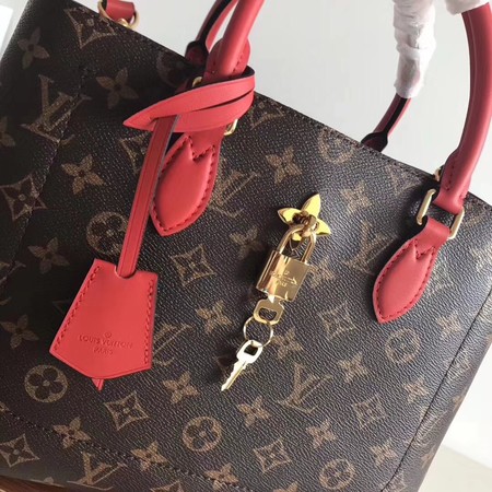 Louis Vuitton Original Monogram Canvas Original TOTE FLEUR 43551 Red