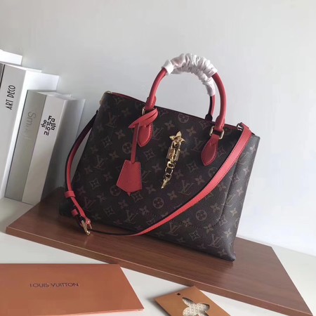 Louis Vuitton Original Monogram Canvas Original TOTE FLEUR 43551 Red