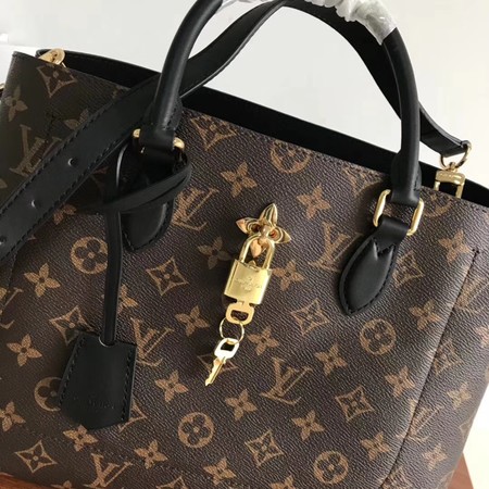 Louis vuitton original Monogram Canvas Original TOTE FLEUR 43551 black