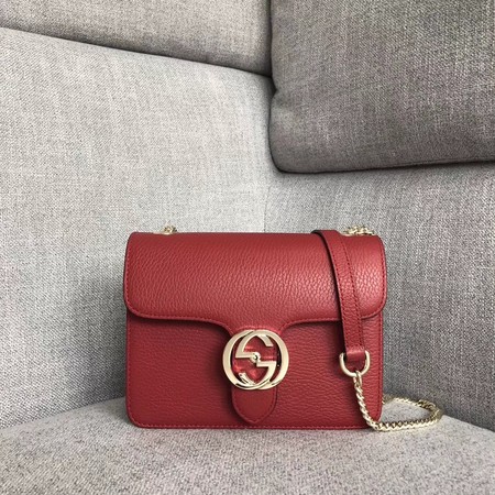 Gucci GG Marmont Leather Shoulder Bag 510304 red