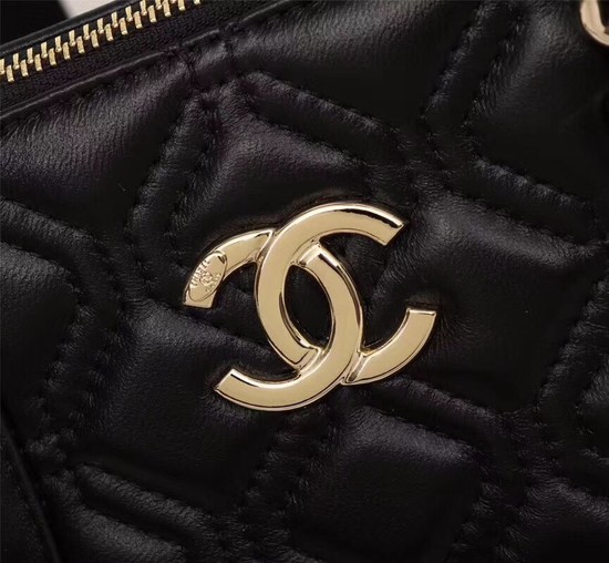 Chanel Sheepskin Leather Shoulder Bag 55698 black