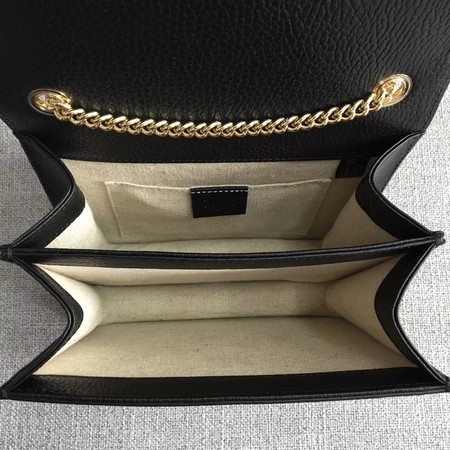 Gucci GG Marmont Leather Shoulder Bag 510304 black