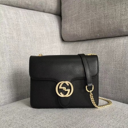 Gucci GG Marmont Leather Shoulder Bag 510304 black