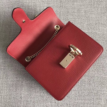 Gucci GG Marmont Leather Shoulder Bag 510304 red