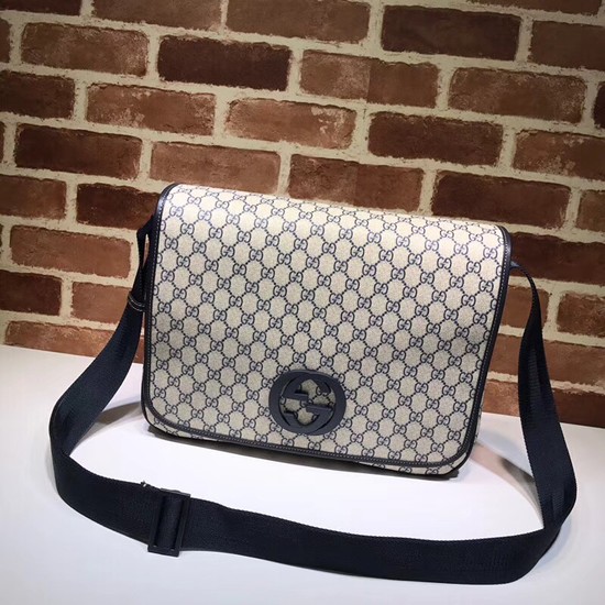 Gucci PVC GG Canvas Messenger Bag 222291 blue