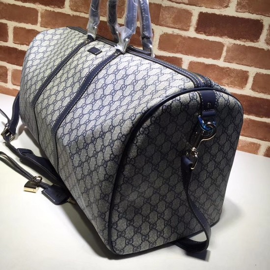 Gucci PVC Keepall Strap Travel Bag 206500 Blue