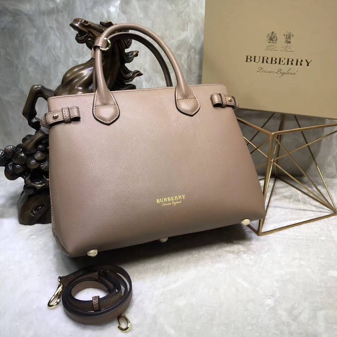 BurBerry Leather Tote Bag 5559 apricot