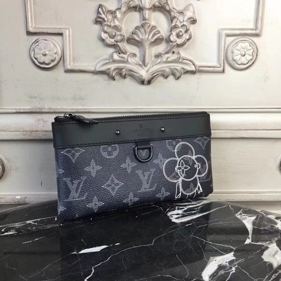 Louis vuitton Monogram Canvas ZIPPY Wallet M62897 black