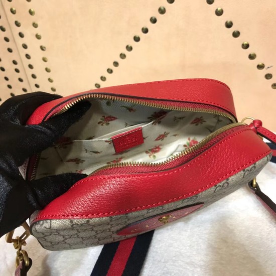 Gucci GG ophidia Canvas Messenger Bag 476466 Red