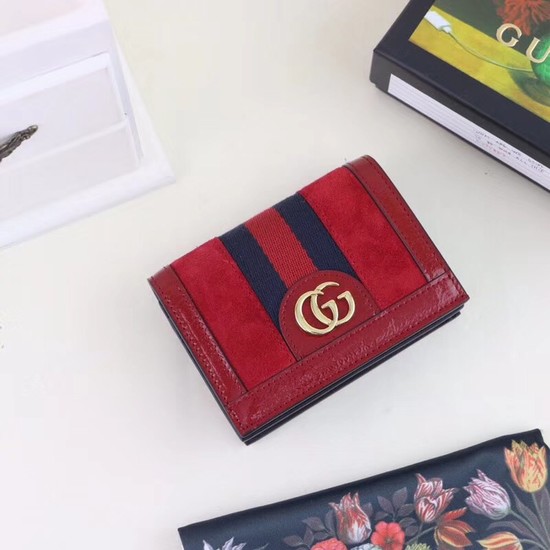 Gucci Ophidia card case 523155 red