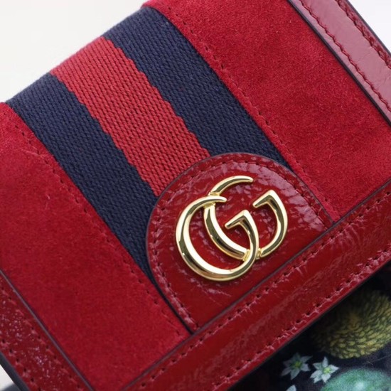 Gucci Ophidia card case 523155 red