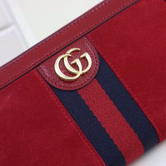 Gucci Ophidia continental wallet 523154 red