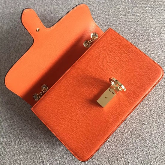 Gucci GG Cowhide top quality Shoulder Bag 510303 orange